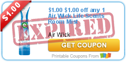 $1.00 off any 1 Air Wick Life Scents Room Mist