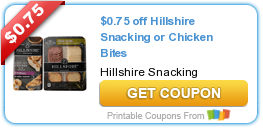 $0.75 off Hillshire Snacking or Chicken Bites